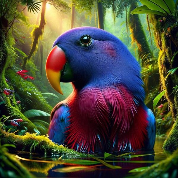 Eclectus Parrot Bird Breed Information and Pictures