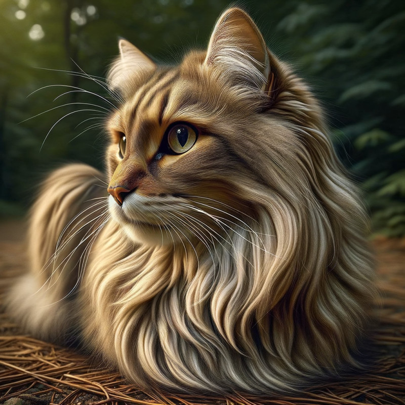 Domestic Long Hair Brown Cat Breed Information and Pictures