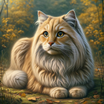 Domestic Long Hair Buff Cat Breed Information and Pictures