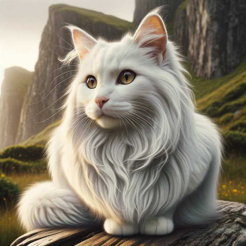 Domestic Long Hair White - Complete Breed Guide, Care, Adoption & Health Tips Information and Pictures