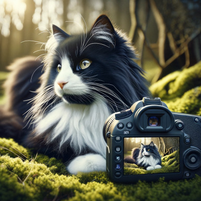 Domestic Long Hairblack And White - Complete Breed Guide, Care, Adoption & Health Tips Information and Pictures