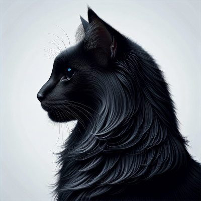 Domestic Long Hairblack Cat Breed Information and Pictures