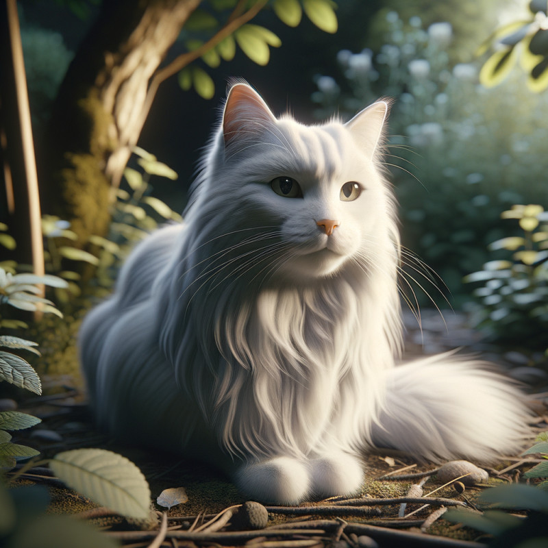 Domestic Long Hairwhite - Complete Breed Guide, Care, Adoption & Health Tips Information and Pictures