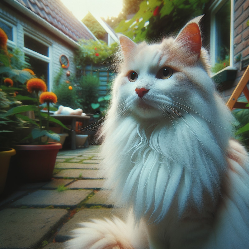 Domestic Long Hairwhite - Complete Breed Guide, Care, Adoption & Health Tips Information and Pictures