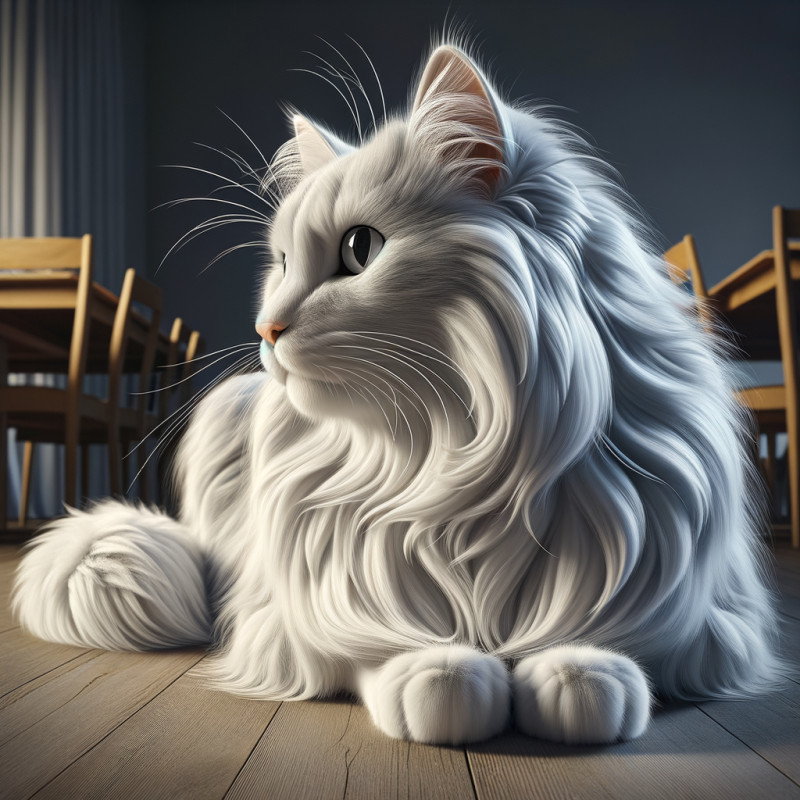 Domestic Long Hairwhite - Complete Breed Guide, Care, Adoption & Health Tips Information and Pictures