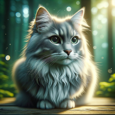 Domestic Medium Hair Gray - Complete Breed Guide, Care, Adoption & Health Tips Information and Pictures