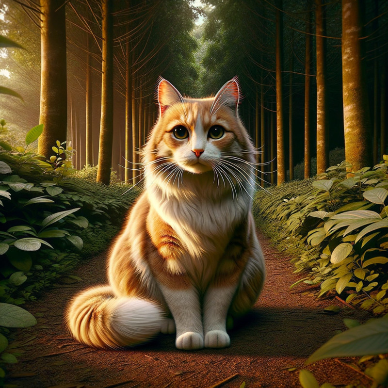 Domestic Medium Hair Orange And White - Complete Breed Guide, Care, Adoption & Health Tips Information and Pictures