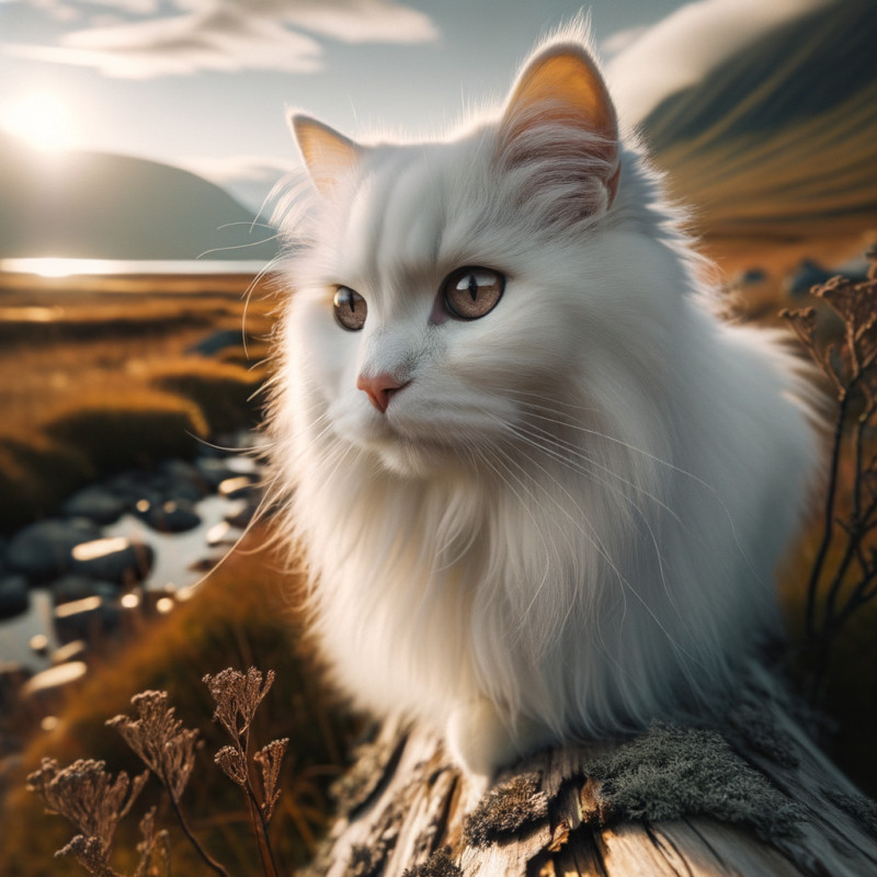 Domestic Medium Hair White - Complete Breed Guide, Care, Adoption & Health Tips Information and Pictures
