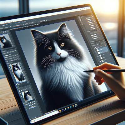 Domestic Medium Hairblack And White - Complete Breed Guide, Care, Adoption & Health Tips Information and Pictures