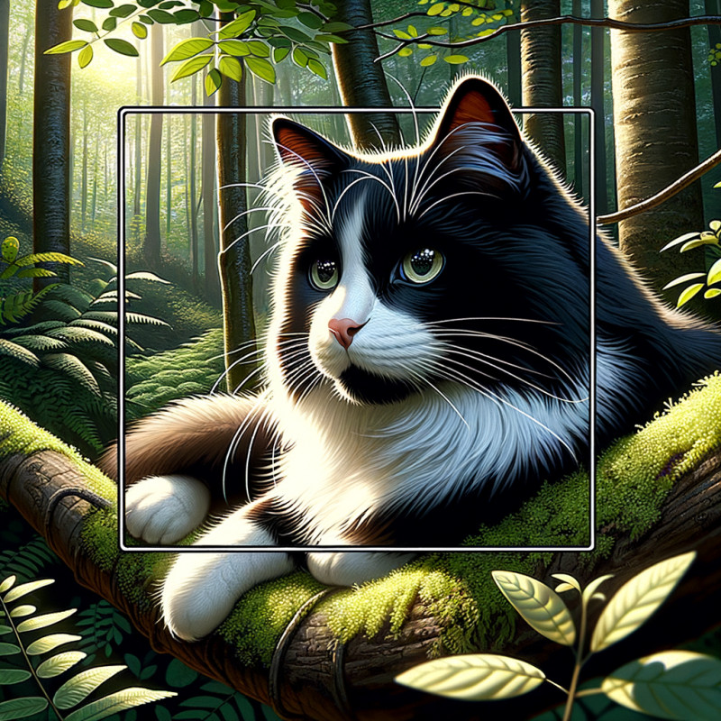 Domestic Medium Hairblack And White - Complete Breed Guide, Care, Adoption & Health Tips Information and Pictures