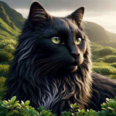 Domestic Medium Hairblack - Complete Breed Guide, Care, Adoption & Health Tips Information and Pictures