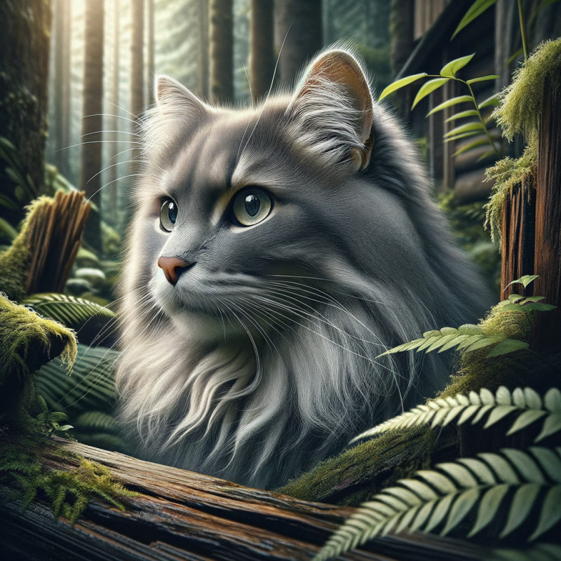 Domestic Medium Hairgray - Complete Breed Guide, Care, Adoption & Health Tips Information and Pictures