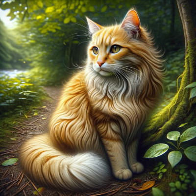 Domestic Medium Hairorange - Complete Breed Guide, Care, Adoption & Health Tips Information and Pictures