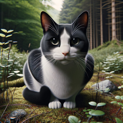 Domestic Short Hair Black And White - Complete Breed Guide, Care, Adoption & Health Tips Information and Pictures