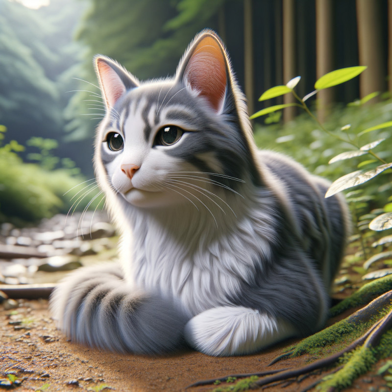 Domestic Short Hair Gray And White - Complete Breed Guide, Care, Adoption & Health Tips Information and Pictures