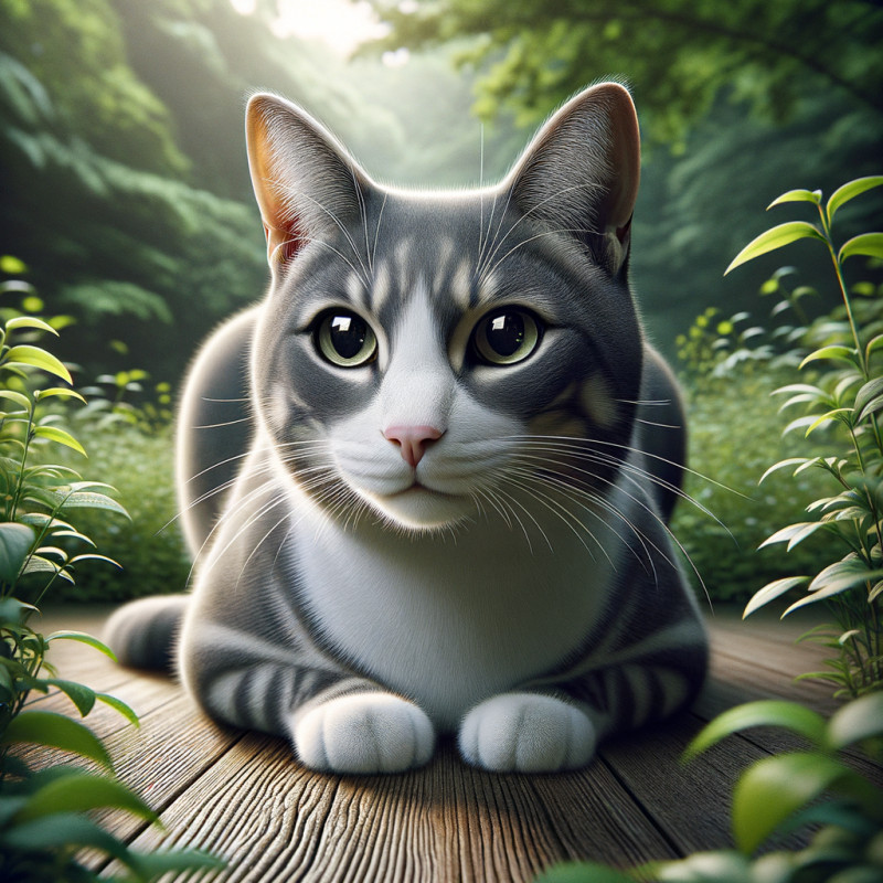 Domestic Short Hair Gray And White - Complete Breed Guide, Care, Adoption & Health Tips Information and Pictures