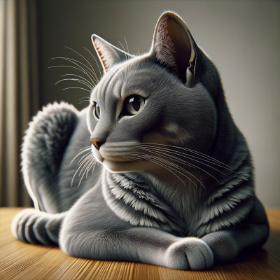 Domestic Short Hair Gray - Complete Breed Guide, Care, Adoption & Health Tips Information and Pictures