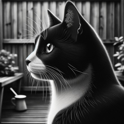 Domestic Short Hairblack And White - Complete Breed Guide, Care, Adoption & Health Tips Information and Pictures