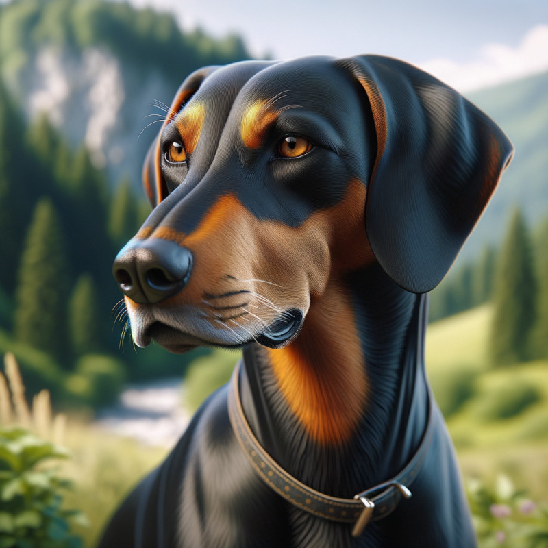 Austrian Black And Tan Hound Dog Breed Information and Pictures