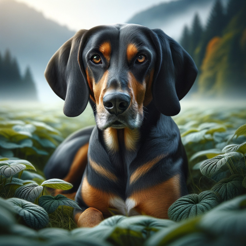 Austrian Black And Tan Hound Dog Breed Information and Pictures