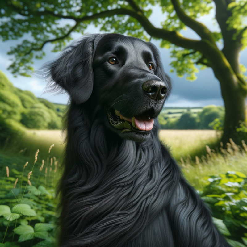 Flatcoated Retriever - Complete Breed Guide, Care, Adoption & Health Tips Information and Pictures