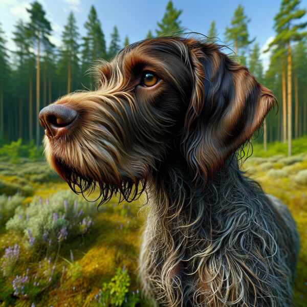 German Wirehaired Pointer Dog Breed Information and Pictures