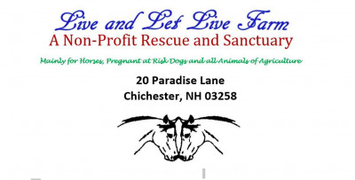 Live And Let Live Farm - Pet Shelter and Rescue in Chichester, New Hampshire