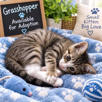 Grasshopper -  Domestic Short Hair Cat for Adoption in Peachtree City, Georgia - Grasshopper | PetCurious