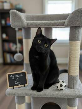 Roy (Male Black) & Keeley (Female Siamese) Pair -  Siamese and Domestic Short Hair Cat for Adoption - Roy (Male Black) & Keeley (Female Siamese) Pair | PetCurious
