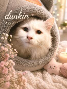 Dunkin  -  Domestic Long Hair Cat Available for Adoption in Barton, Vermont - Dunkin  | PetCurious