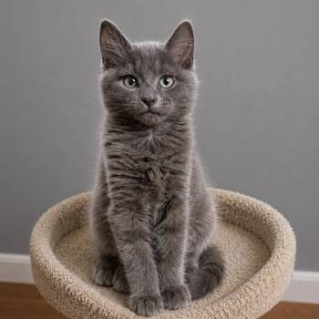 Quinn -  Russian Blue and Domestic Medium Hair Cat for Adoption in Andover, Minnesota - Quinn | PetCurious