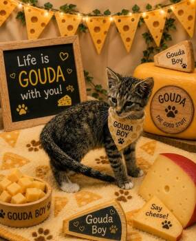 Gouda -  Domestic Short Hair Cat for Adoption in Washington Court House, Ohio - Gouda | PetCurious