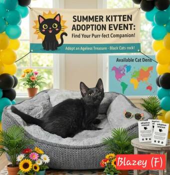Blazey -  Domestic Medium Hair Cat for Adoption in Ephrata, Washington - Blazey | PetCurious