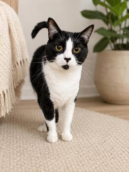 Rocky -  Domestic Short Hair and Tuxedo Cat for Adoption in Greensboro, North Carolina - Rocky | PetCurious