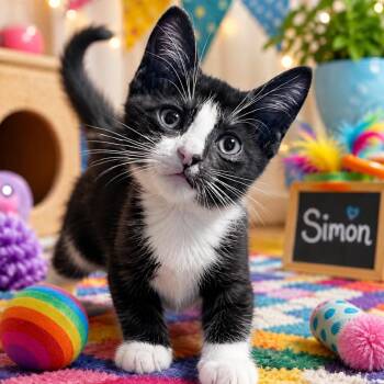 Simon -  Domestic Short Hair Cat for Adoption in League City, Texas - Simon | PetCurious
