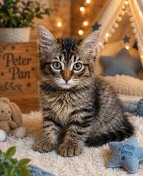 Peter Pan -  Domestic Medium Hair Cat for Adoption in Tavares, Florida - Peter Pan | PetCurious