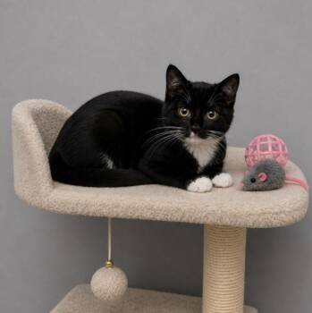 Tuxedo and Domestic Short Hair Cats Available for Adoption in Andover, Minnesota - Kylie | PetCurious