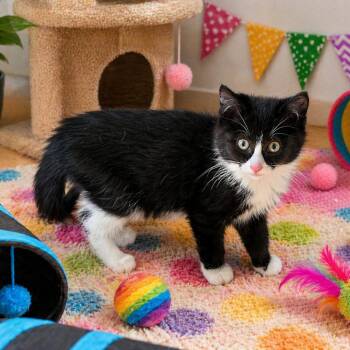 Domestic Short Hair Cats Available for Adoption in Abingdon, Maryland - Clyde Wise Kitten 4 | PetCurious
