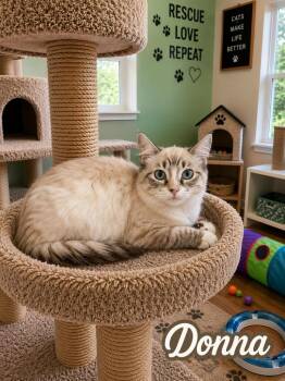 Donna -  Domestic Medium Hair Cat for Adoption in Mountain Home, Arkansas - Donna | PetCurious