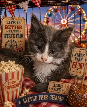 Watermelon -  Domestic Long Hair Cat for Adoption in Washington Court House, Ohio - Watermelon | PetCurious