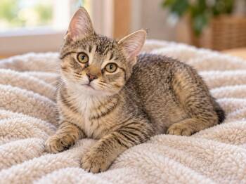 Fig -  Domestic Short Hair and Tabby Cat for Adoption in Saginaw, Michigan - Fig | PetCurious