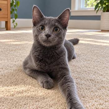 Smoke -  Russian Blue and Domestic Short Hair Cat for Adoption in Bethel, Connecticut - Smoke | PetCurious