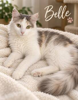 Belle -  Domestic Medium Hair Cat for Adoption in Pawleys Island, South Carolina - Belle | PetCurious