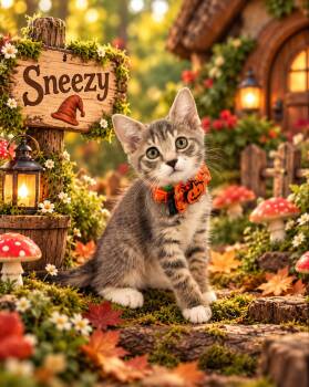 Sneezy -  Domestic Short Hair Cat for Adoption in Tavares, Florida - Sneezy | PetCurious