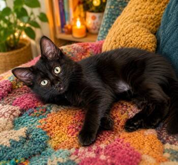 Kenya -  Domestic Medium Hair Cat for Adoption in Lancaster, California - Kenya | PetCurious