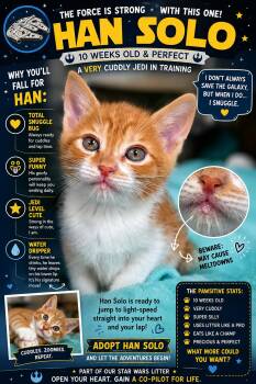 Han Solo -  Domestic Short Hair Cat for Adoption in Beaverton, Oregon - Han Solo | PetCurious