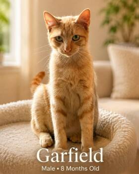 Garfield -  Domestic Short Hair Cat for Adoption in Chicago, Illinois - Garfield | PetCurious