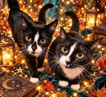 Moritcia and Gomez -  Domestic Short Hair Cat for Adoption in Pottsboro, Texas - Moritcia And Gomez | PetCurious