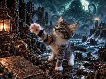 H.P. Lovecraft -  Domestic Medium Hair Cat for Adoption in Warner Robins, Georgia - H.P. Lovecraft | PetCurious