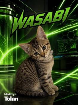Wasabi (green collar) -  Domestic Short Hair Cat for Adoption in Arlington, Washington - Wasabi (green Collar) | PetCurious